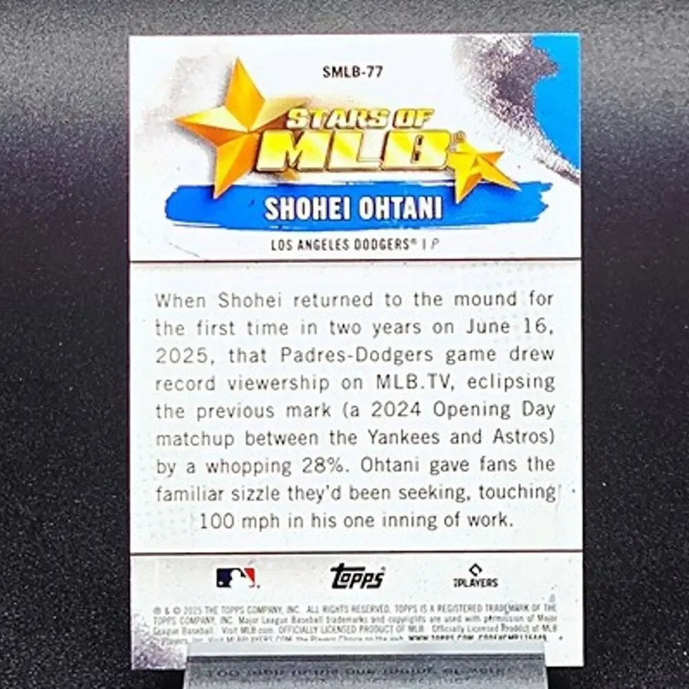 Shohei Ohtani Topps Stars Pink Pulsar Los Angeles Dodgers Superstar - Picture 5 of 5